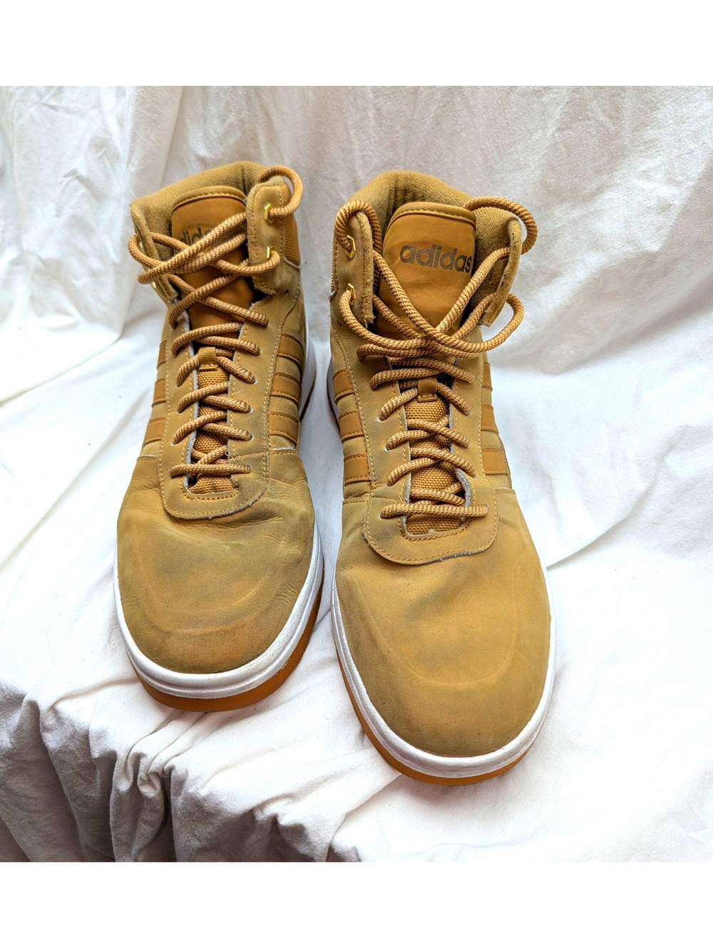 adidas Mens Tan Suede Hiking Lace Up Ankle Boots US 10.5 UK 10 EU 44 2/3